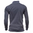 thumbnail image 3 of Ikevan Men'S Fall Solid Color Jacket Sweater Casual Jacket Dark Gray 10(XL), 3 of 4