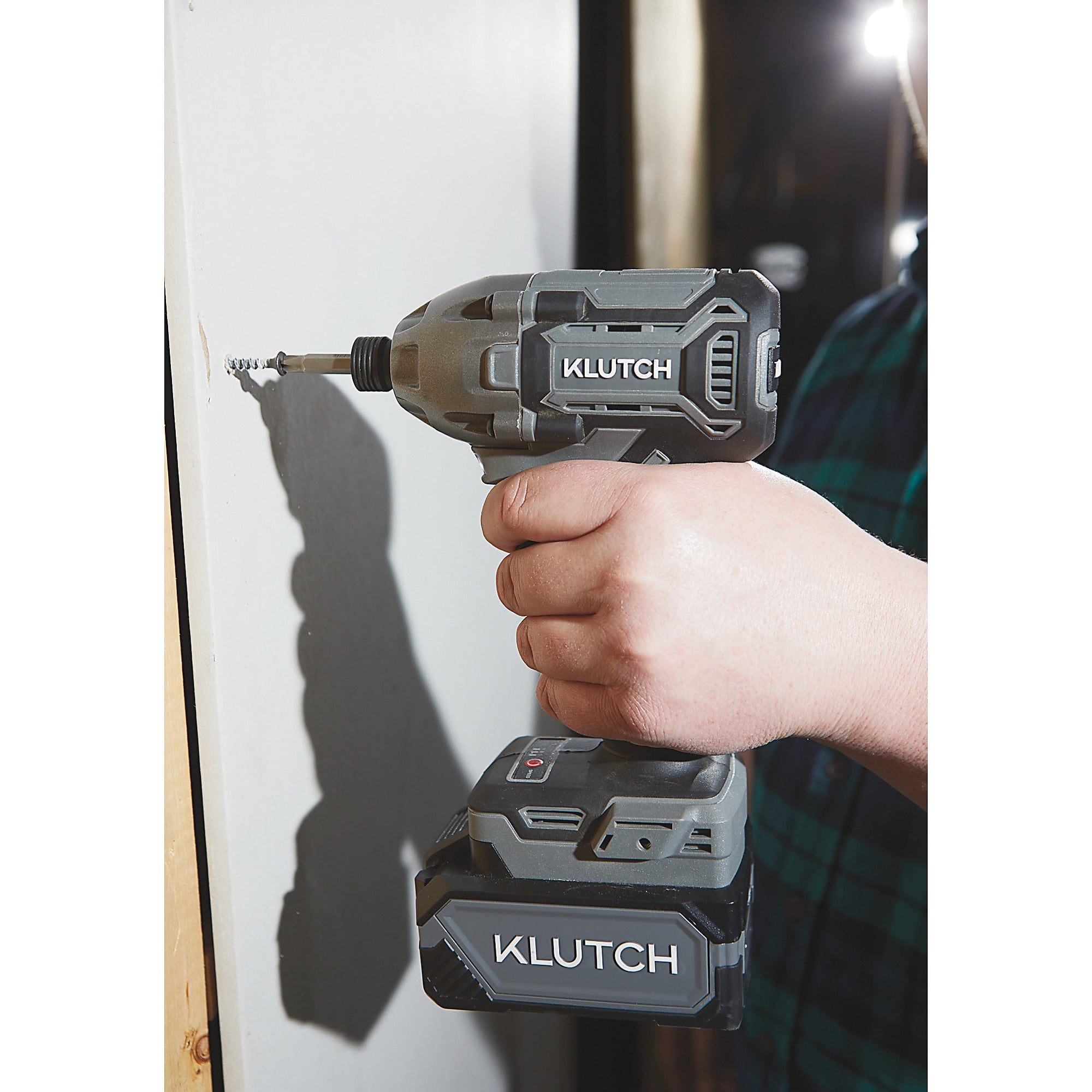 Klutch 1/4in. Impact Driver, KLiQ 20V, 200 Ft./Lbs. Breakaway Torque, Brushless, Cordless, Bare Tool