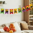 thumbnail image 5 of YHAICO Hanging Decorations for Party Hanging Decorations for Classroom Halloween Flag Pendant Pumpkin Paper Colorful Party Supplies Scene Decoration Flag, 5 of 6
