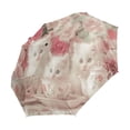 thumbnail image 2 of YAZAOO One-Touch Auto Open Close Rain Umbrella With Creative Kittens Tea Roses Pattern, 2 of 7