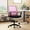 Pink, variant on NiamVelo Drafting Chair Tall Office Chair Adjustable Computer Chair with Lumbar Support Arms Footrest Task Desk Chair Swivel Rolling Mesh (Pink)