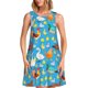 thumbnail image 1 of Balery Rooster And Chickens Vestidos de verano para mujer con estampado: vestido holgado sin mangas, vestido playero informal y cómodo para días calurosos., 1 of 7