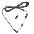 thumbnail image 4 of / 10 Feet Instrument Guitar Audio Cable 1/4-Inch 6.35mm Straight to Right Angle Plug Black ABS Jacket with 3 Adapters, 4 of 7