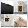 thumbnail image 6 of Rustic White Shadow Box Frame Plexiglass Window Door with Removable Shelves 11 x 14, 6 of 6