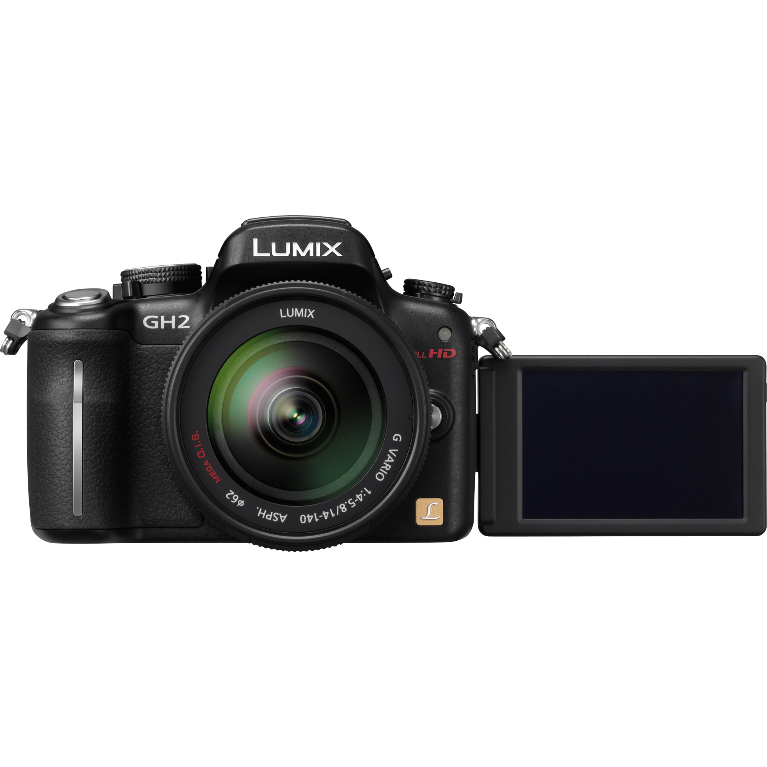 Gemengd Voel me slecht verlegen Panasonic Lumix DMC-GH2 16.1 Megapixel Mirrorless Camera with Lens, 0.55",  5.51", Black - Walmart.com