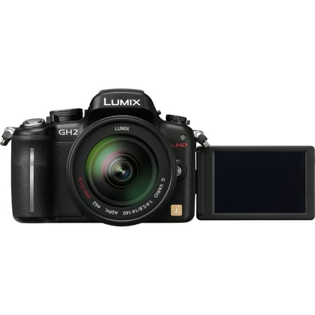 Panasonic Lumix DMC-GH2 16.1 Megapixel Mirrorless Camera with Lens, 0.55", 5.51", Black