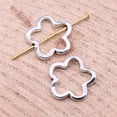thumbnail image 3 of lixuesong 20pcs/set 16x16mm Flower Charm Small Holes Flower Charm Bead Hollow Flower Charm Beads Set For Jewelry Making, 3 of 3