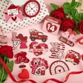 thumbnail image 4 of PRETXORVE Home Decor, Room Decor, 24Pcs Valentine's Day Decorations indoor and Outdoor and Red Decorations Wooden Hollow Heart-Shaped Decorations with Rope, 4 of 7
