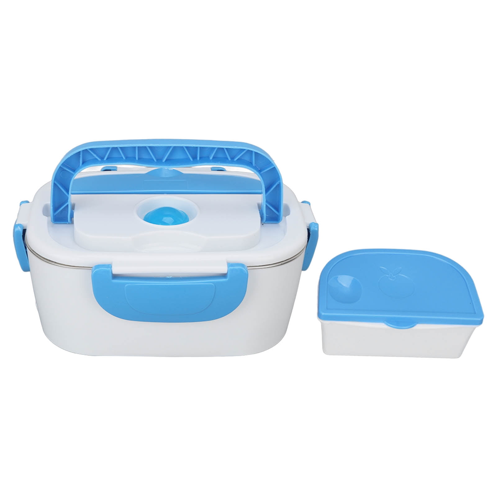 Heated Lunch Box 1.5L 40W Heating Cigarette Lighter Plug Food Grade PP  Electric Lunch Box for Home Office Travel Blue