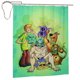 thumbnail image 1 of Cortina de ducha Scooby Doo, juego de cortinas de ducha con dibujos animados encantadores para el baño de niños, niñas, dormitorios universitarios, accesorios de decoración de baño y bañera a prueba, 1 of 8