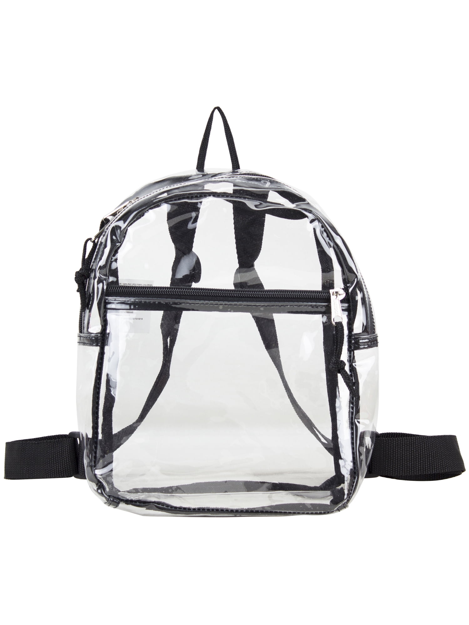 Eastsport Unisex Clear Mini Backpack, Black