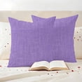 thumbnail image 4 of Pack of 2 Outdoor Pillow Covers 26x26 Inch Waterproof Lavender Burlap Texture Throw Pillow Covers,Decorative Couch Pillow Shams Protectors Farmhouse Vintage Lavender Patio Pillowcases Cushion Covers, 4 of 8