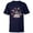 Navy, variant on Marvel Avengers Red and Gray Stylized Cute Happy New Year - Short Sleeve T-Shirt for Kids - Customized-White