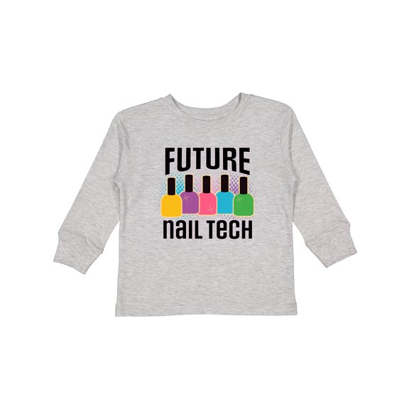 Inktastic Future Nail Tech Girls Long Sleeve Toddler T-Shirt