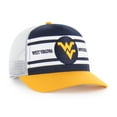 thumbnail image 2 of Youth '47 Navy/Gold West Virginia Mountaineers Super Stripe Hitch Adjustable Trucker Hat, 2 of 3