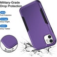 thumbnail image 2 of Entronix Heavy Duty Case Compatible with iPhone 11, Slim Hard Cover, Purple, 2 of 8