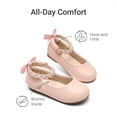 thumbnail image 2 of DREAM PAIRS Girls' Ballet Flats Comfortable Foldable Slip-On Dress Shoes Lightweight Portable Travel Flats with Bow Detail, 2 of 5