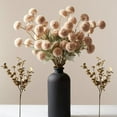 thumbnail image 1 of Flores artificiales Ryddelighome de seda beige, 10 tallos con eucalipto, 1 of 9