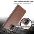 thumbnail image 5 of LC.IMEEKE Funda tipo billetera para teléfono Xiaomi Redmi A1 4G/A2 4G con textura de piel de becerro y soporte, 5 of 5