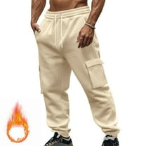 Lmnyox Sweatpants for Men Drawstring Waist Casual Athletic Cargo Pants Fall Winter Loose Joggers with Pocket