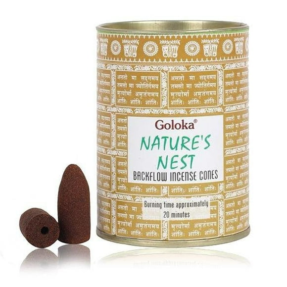 GOLOKA Natures Nest Backflow Incense Cones