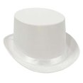 thumbnail image 3 of White Satin Deluxe Top Hat, 3 of 3