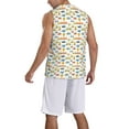 thumbnail image 2 of Naloa Cartoon Transport Basketball Jersey Reversible Men's Mesh Athletic Sports Shirts Training Practice S-4XLLarge, 2 of 6