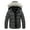 Dark Grey, variant on KVE Men's Hooded Winter Coat Warm Puffer Jacket Thicken Quilted Jacket Dark Grey(Hood) XX-Large