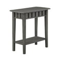 thumbnail image 2 of Convenience Concepts Table d'Appoint Dennis avec Tablette, Fini Bois Gris, 2 of 7