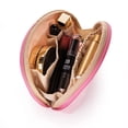 thumbnail image 2 of Bolsa de belleza Hekyip Half Moon para bolso de viaje, color rosa, 2 of 8