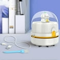 thumbnail image 2 of Desk Vacuum Cleaner Handheld Tabletop Vacuum Cleaner with Night Light Cordless USB Rechargeable Vacuum White, 2 of 6