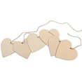 thumbnail image 4 of Corazón De Madera(50uds)Decoración De MaderaForma De CorazónPequeño10x10cmconAgujeros-AdornosparaBodas,Fiestas,Cumpleaños,Regalos,OcioyArtes, 4 of 5