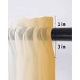 thumbnail image 6 of Orange Ombre Curtains 54 Inch Length,Sheer Curtains for Bedroom Living Room Window Orange White Gradient Modern Abstract Art Rod Pocket Drapes Kitchen Curtains Small Half Window 42"x54" 2 Panels, 6 of 6