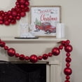 thumbnail image 2 of Northlight 6' Red Shatterproof Ball Artificial Christmas Garland - Unlit, 2 of 3