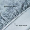 thumbnail image 3 of Round Fitted Vinyl Tablecloth with Elastic Edge 100% Waterproof Oil Proof PVC Table Cloth Wipe Clean Table Cover for Indoor and Outdoor, Marbling, 36" - 44", 3 of 6