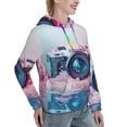 thumbnail image 6 of Sikiie Vintage Camera Splash Art Women's Casual Hoodies Long Sleeve Lightweight Pullover Tops Loose Sweatshirt-Small, 6 of 7