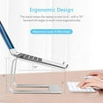 thumbnail image 6 of BNNG Laptop Stand, Ergonomic Aluminum Ventilated Laptop Holder Stand for Desk, Portable Notebook Stand Compatible Universal Foldable Desktop Holder Stand Cradle Mount For Cell Phone Tablet, 6 of 9