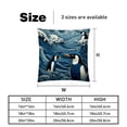 thumbnail image 5 of Penguin Elegant Velvet Throw Pillow Covers Set with Unique Patterns - 16x16", 18x18", 20x20" - Pack of 2 for Chair Pillow Covers and Various Occasions, 5 of 6