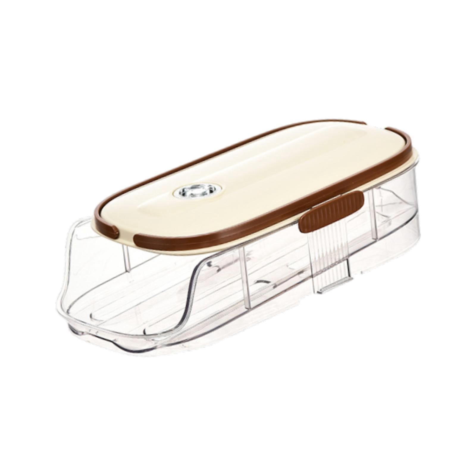TISHITA Rolling Egg Holder Egg Container Space Saving Reusable Egg Storage Tray Egg Dispenser for Cupboard Cabinet Kitchen Organizer single layer