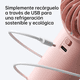 thumbnail image 2 of Ventilador Portátil Jisulife, Led, 5 Velocidades, Plegable P Xtellar blanco, 2 of 3