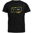 thumbnail image 1 of May The F=MA be With You Black Adult T-Shirt, 1 of 1