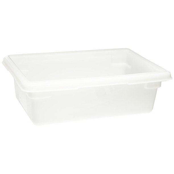 Rubbermaid Commercial Food Storage Tote, 5 Gallon, White, FG350900WHT