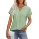 thumbnail image 1 of mfyjkho Tops Para Salir Para Mujer, Blusa Holgada De Manga Corta Con Lentejuelas Y Cuello En V Para Mujer Tops Para Hacer Ejercicio Para Mujer Xxl, 1 of 8