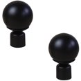 thumbnail image 5 of nipocaio 2 Pcs Embouts de Tringle à Rideaux Noirs Décoratifs Dia./28mm, 5 of 5