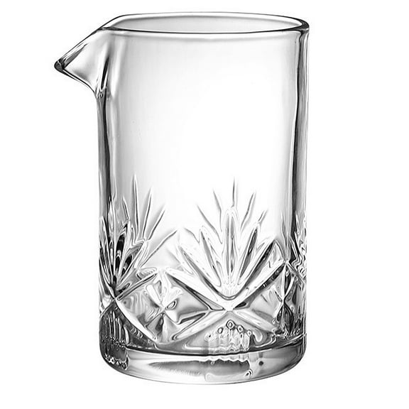 Homoyoyo Clear Crystal Mixing Glass with Thick Design and Stable Base, 1-Piece Kitchen Storage Container