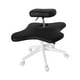 thumbnail image 2 of Silla de patas cruzadas con ruedas, altura ajustable, silla para juegos, silla para arrodillarse, cómoda silla de oficina para sala de estar y hogar Negro, 2 of 8