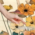 thumbnail image 3 of Aesthetic Mushroom Vintage Beige Colorful Flowers Small Area Rug, Non-Slip Door Mat Indoor Floor Mat, Washable Kitchen Rug Entrance DMat for Bedroom Living Room, 3 of 7