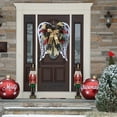 thumbnail image 5 of Harpi 19 InchChristmas Wreaths for Front Door, Winter Decor Christmas and Year's Decorative Bow Angel Wreath Door Hanging Hanging Decorations Wreath Scene Decoration Props, 5 of 5