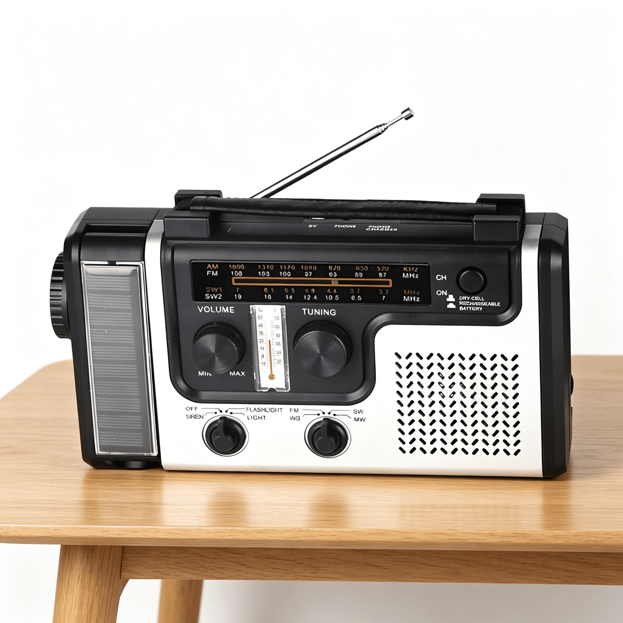 GJX 2026 New Am/Fm/Sw Radio,Solar Hand Crank Portable Survival Emergency Radio,Rechargeable Battery Power Bank Usb Cellphone Charger,Camping Flashlight Lantern,Sos Alarm