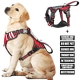 thumbnail image 1 of Chaleco para perros de servicio WINSEE, arnés sin tirones con 7 parches, rojo, 1 of 7